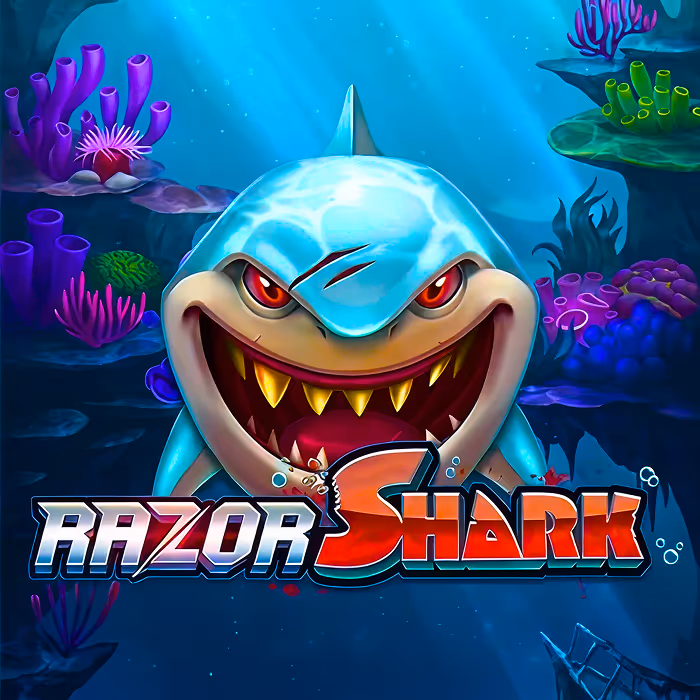 Razor Shark - Underwater themed slot with mystery stacks and razor reveal feature